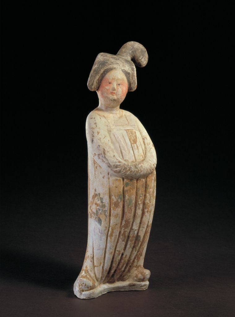 图片[1]-Pottery painted female figurines-China Archive